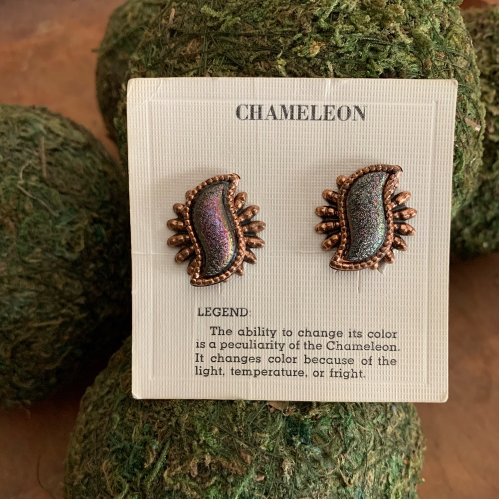Chameleon Clip Earrings